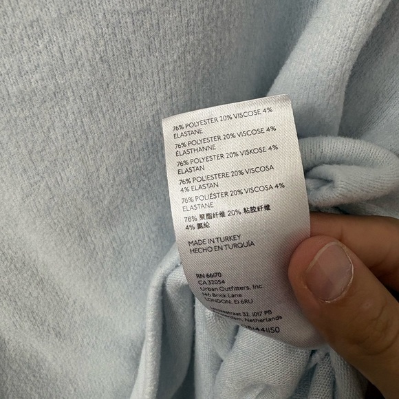 Anthropologie Soft Blue Cowl Neck Sweater - Picture 5 of 5